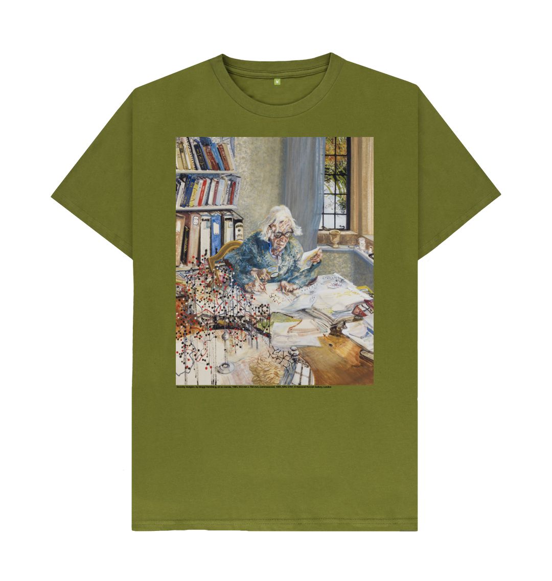 Moss green dorothy hodgkin unisex t shirt