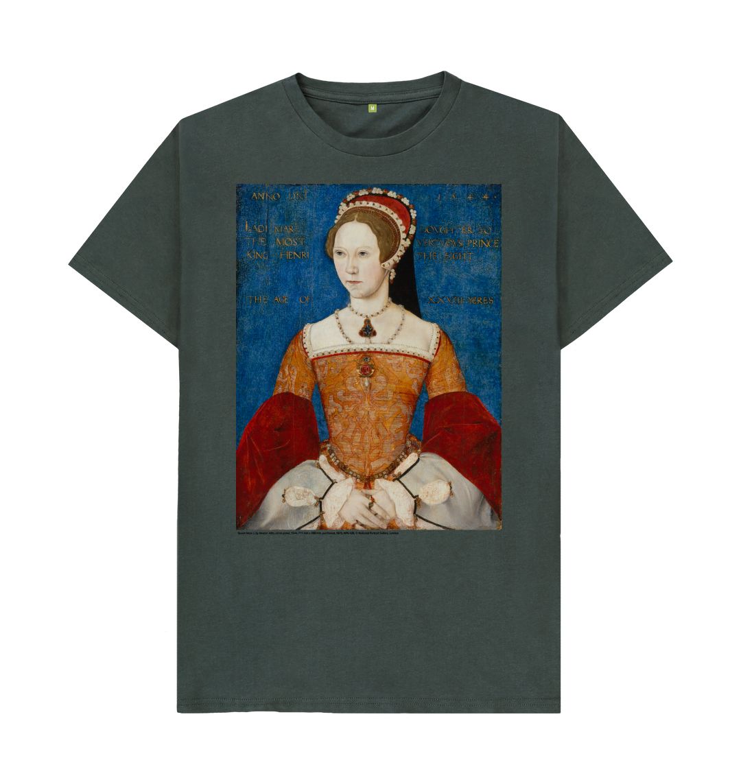 Dark grey queen mary i unisex t shirt