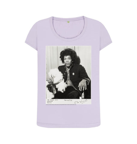 Violet Jimi Hendrix Women's Scoop Neck T-shirt