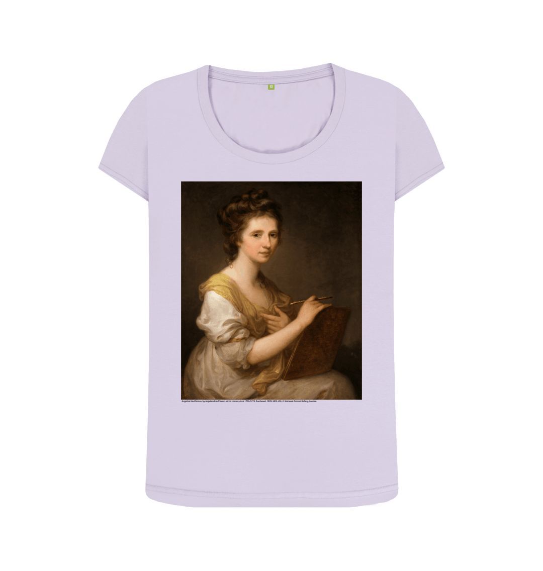 Violet angelica kauffmann women's scoop neck t shirt
