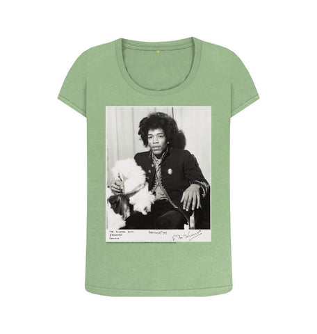 Sage Jimi Hendrix Women's Scoop Neck T-shirt