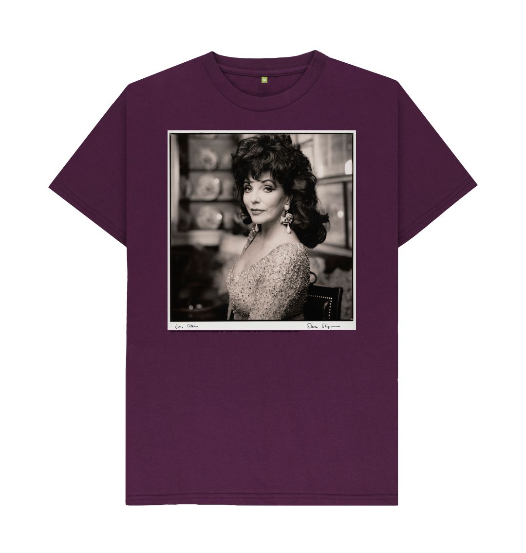 Purple joan collins unisex t shirt