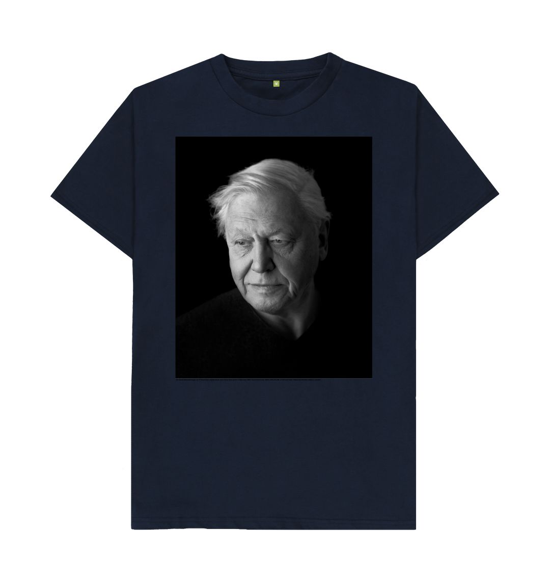 Navy blue sir david attenborough unisex t shirt