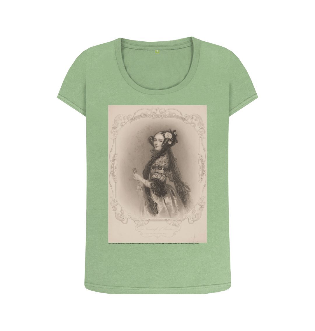 Sage ada lovelace women's scoop neck t shirt