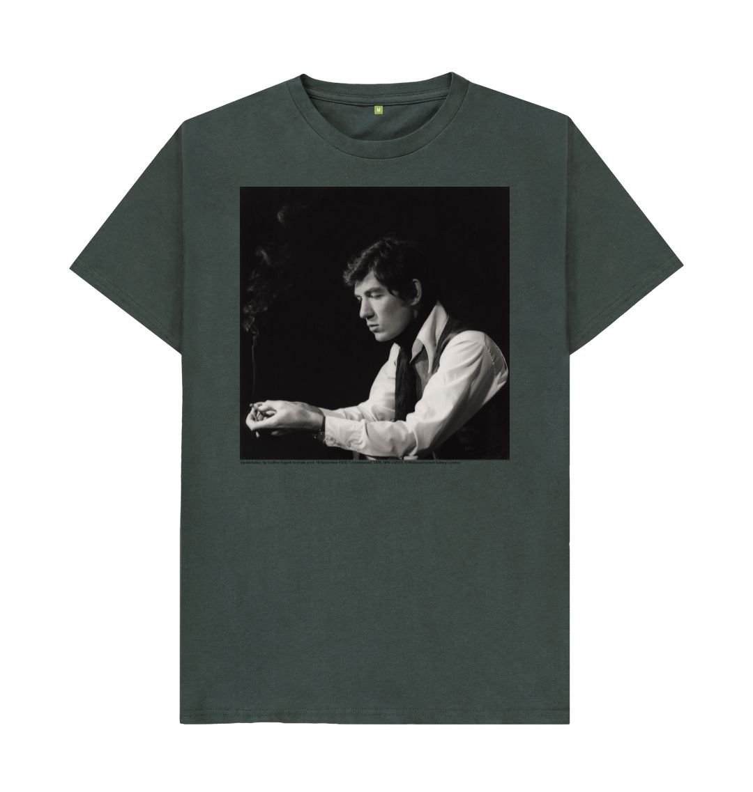 Dark grey sir ian mckellan unisex t shirt