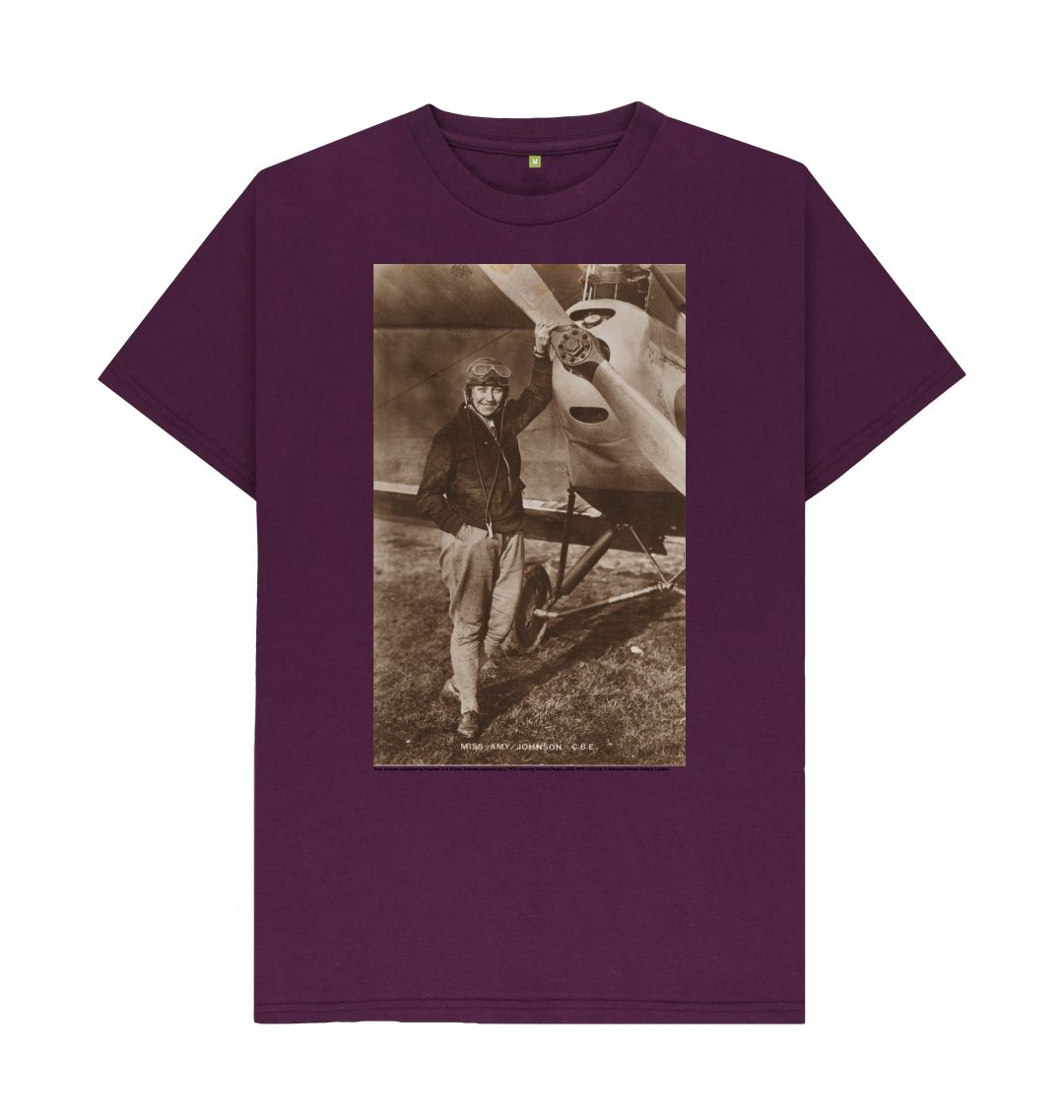 Purple amy johnson unisex t shirt
