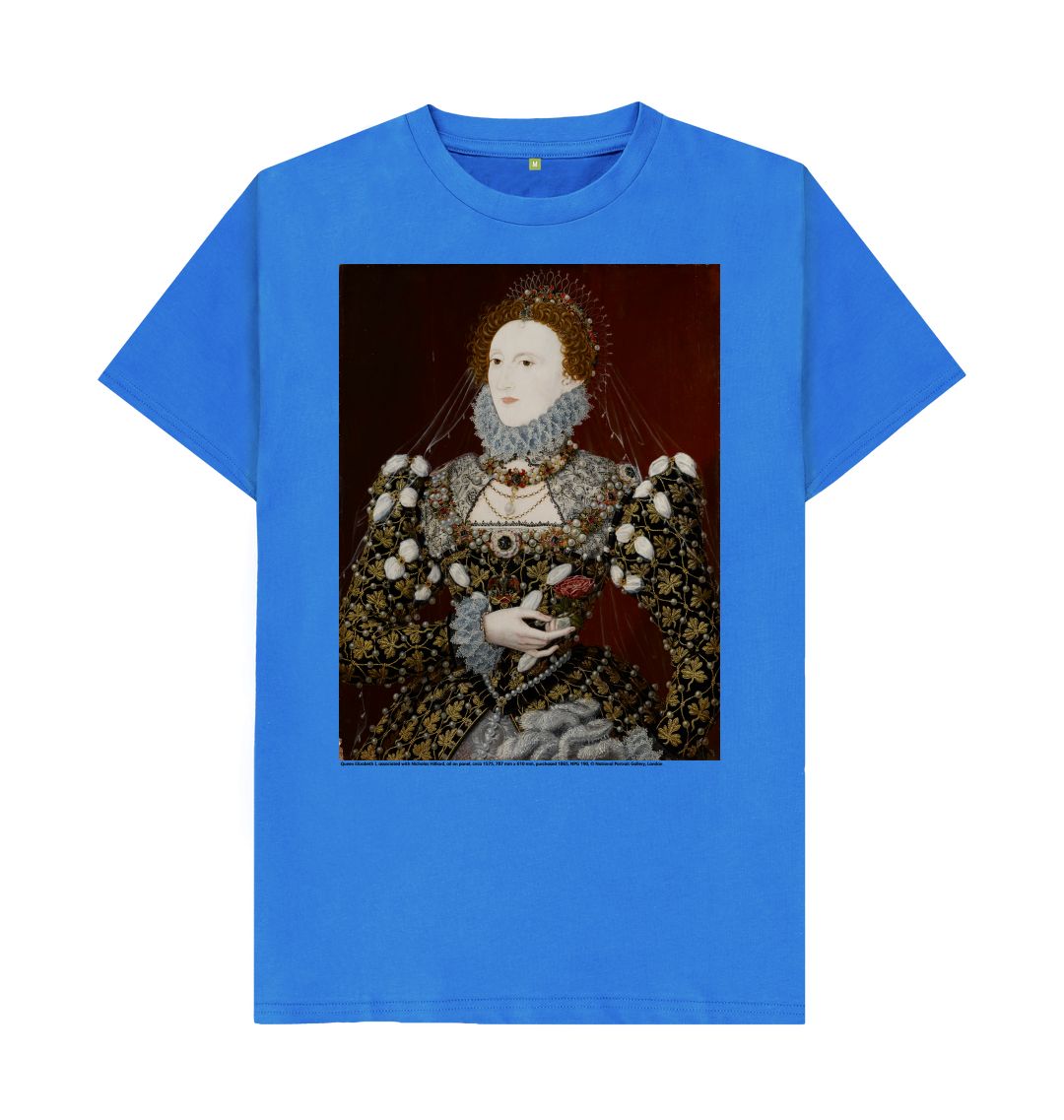 Bright blue queen elizabeth i npg 190 unisex t shirt