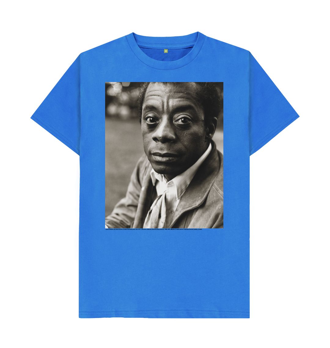 Bright blue james baldwin unisex t shirt