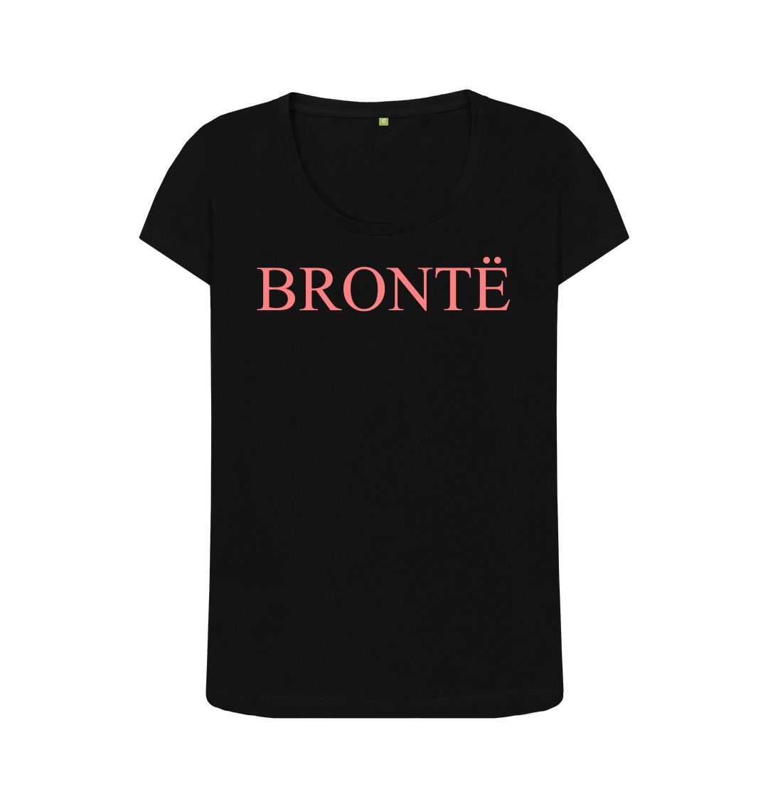 Black bront\u00cb women's scoop neck t shirt