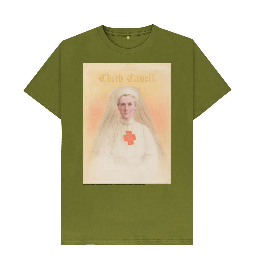 Moss green edith cavell unisex crew neck t shirt