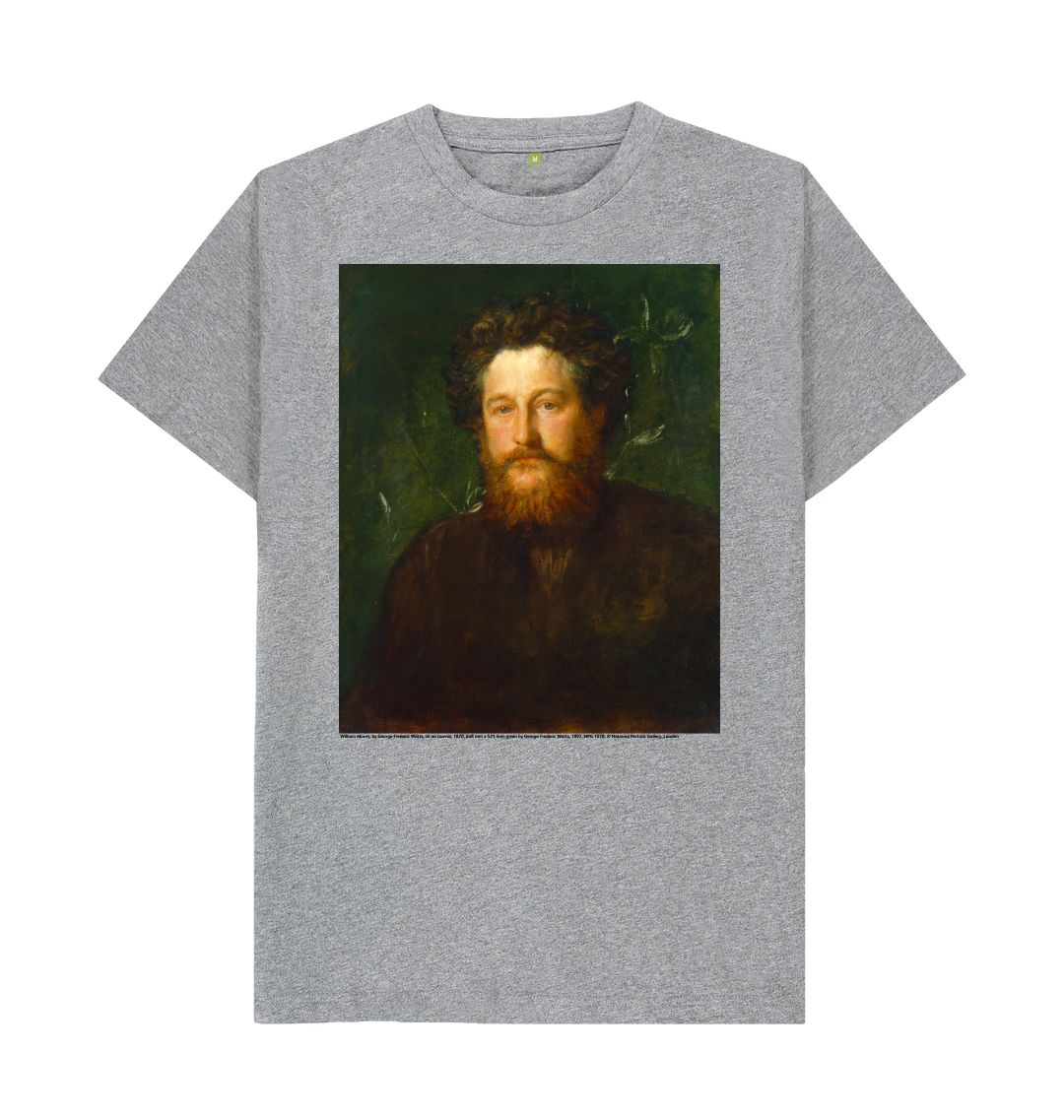 Athletic grey william morris unisex t shirt