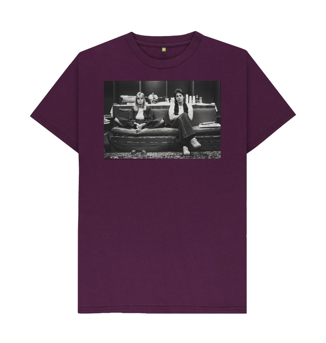 Purple linda mccartney and paul mccartney unisex t shirt