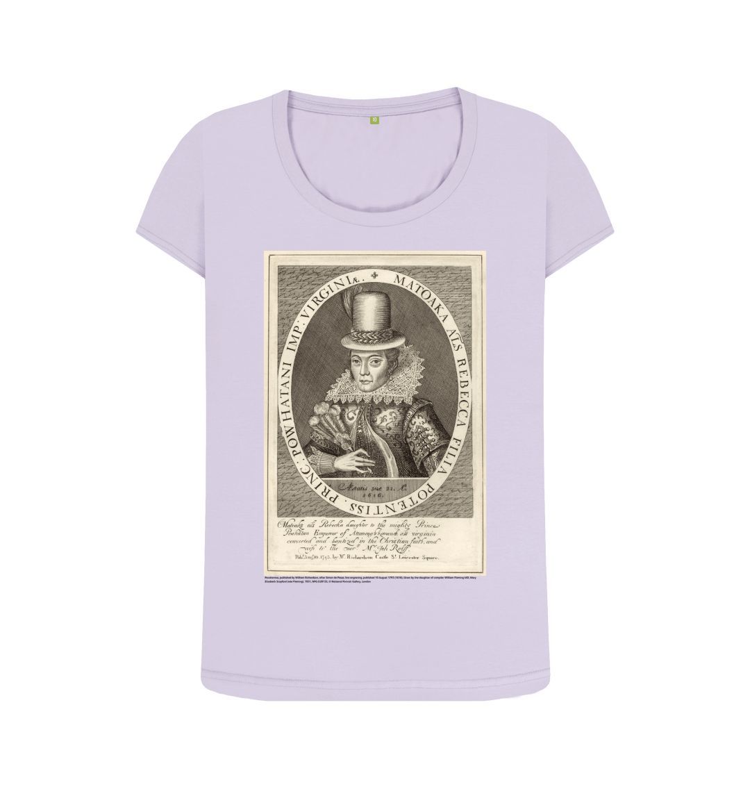 Violet pocahontas women's scoop neck t shirt