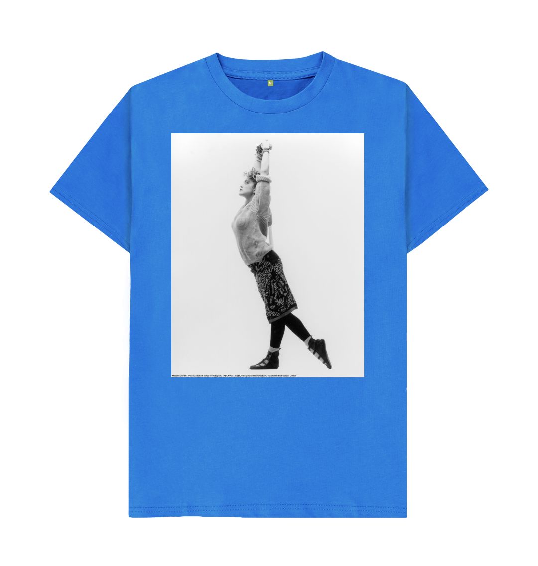 Bright blue madonna unisex t shirt
