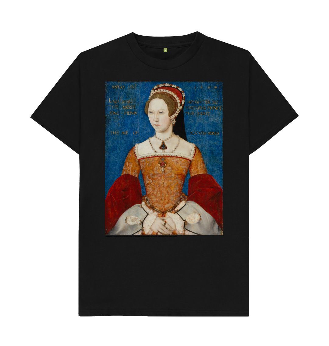 Black queen mary i unisex t shirt