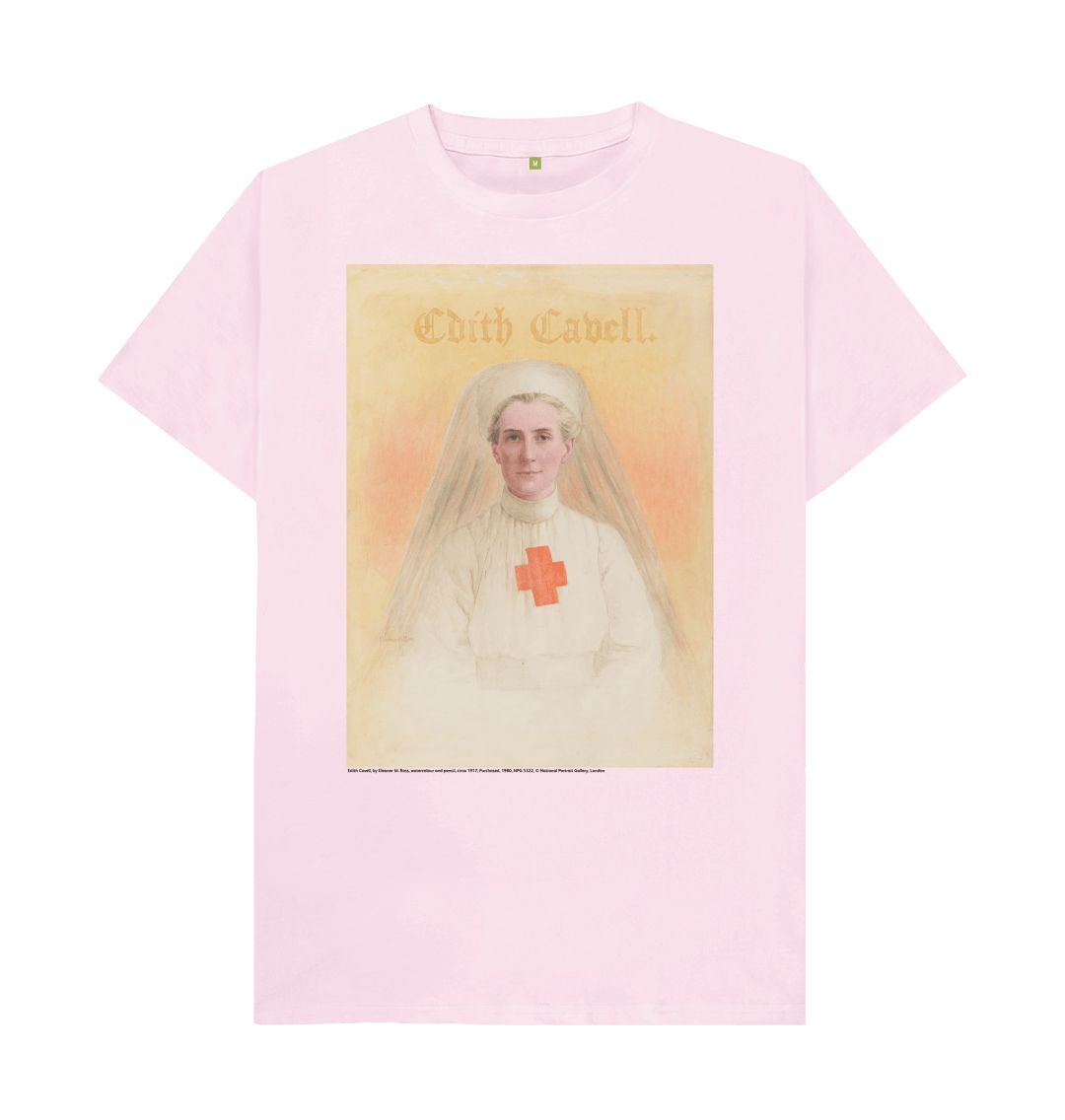 Pink edith cavell unisex crew neck t shirt