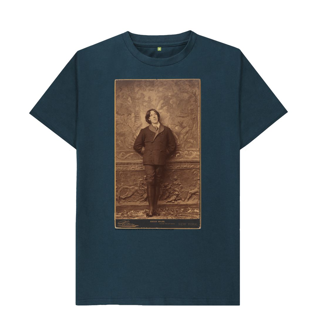 Denim blue oscar wilde unisex t shirt