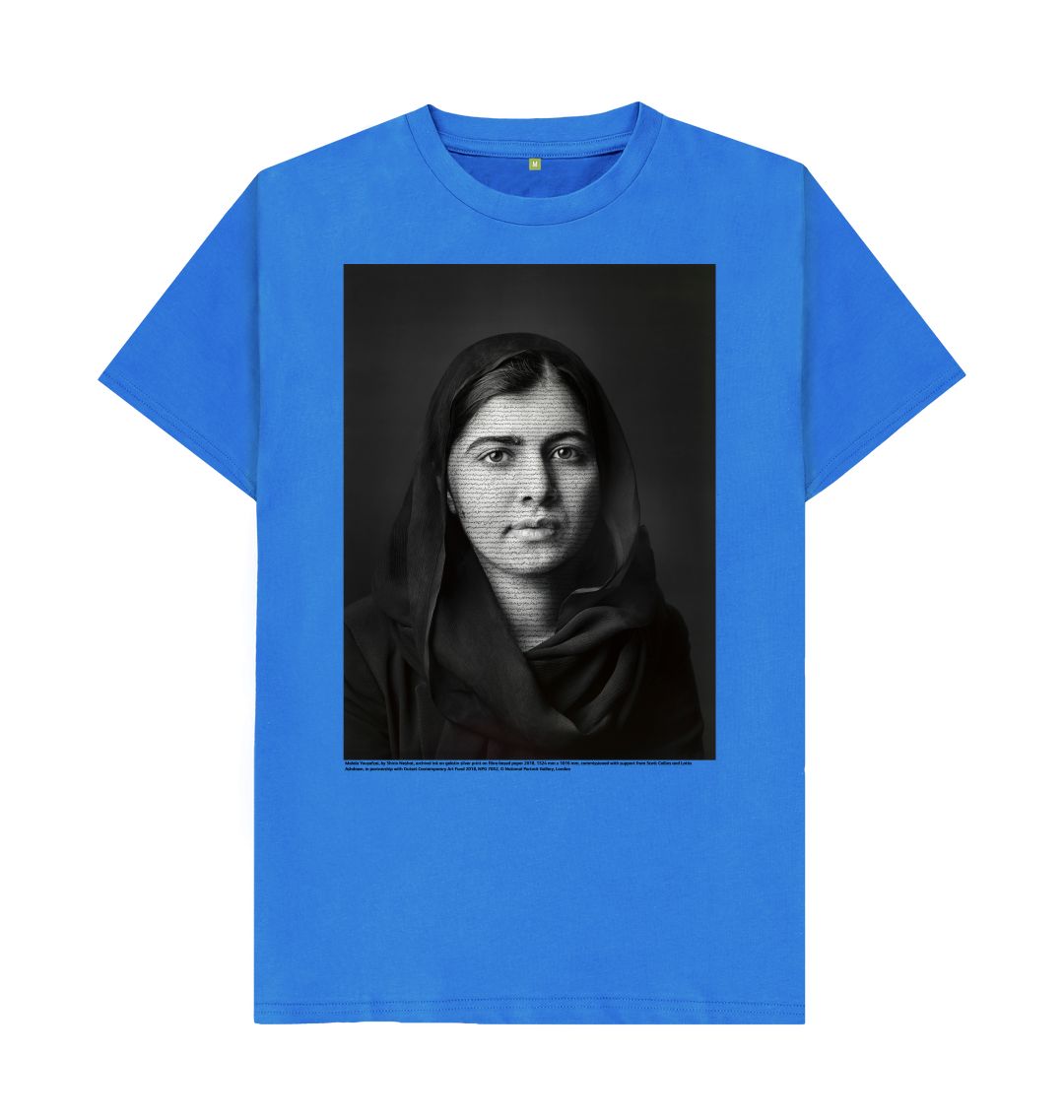 Bright blue malala yousafzai unisex t shirt