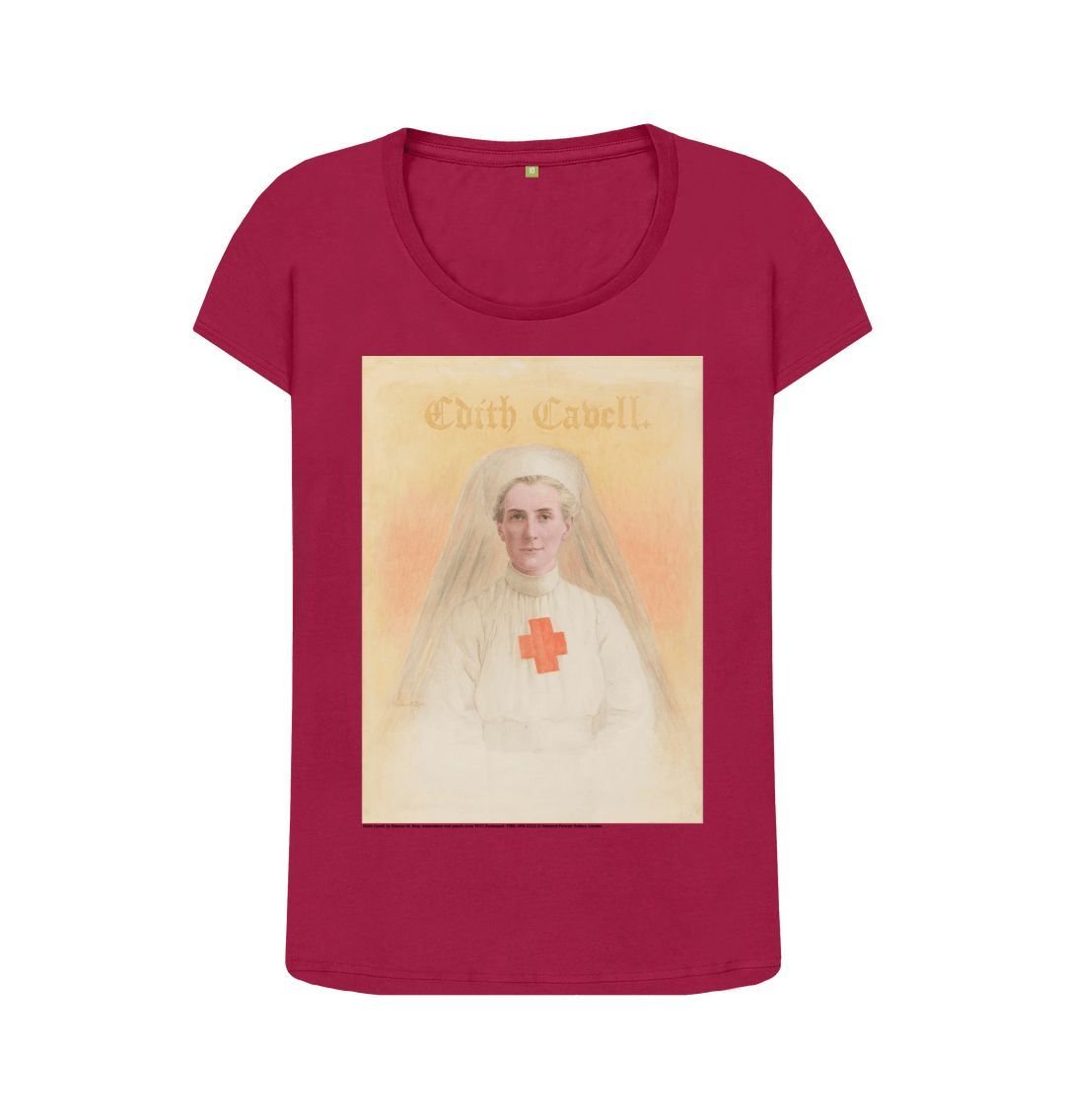 Cherry edith cavell women's scoop neck t shirt