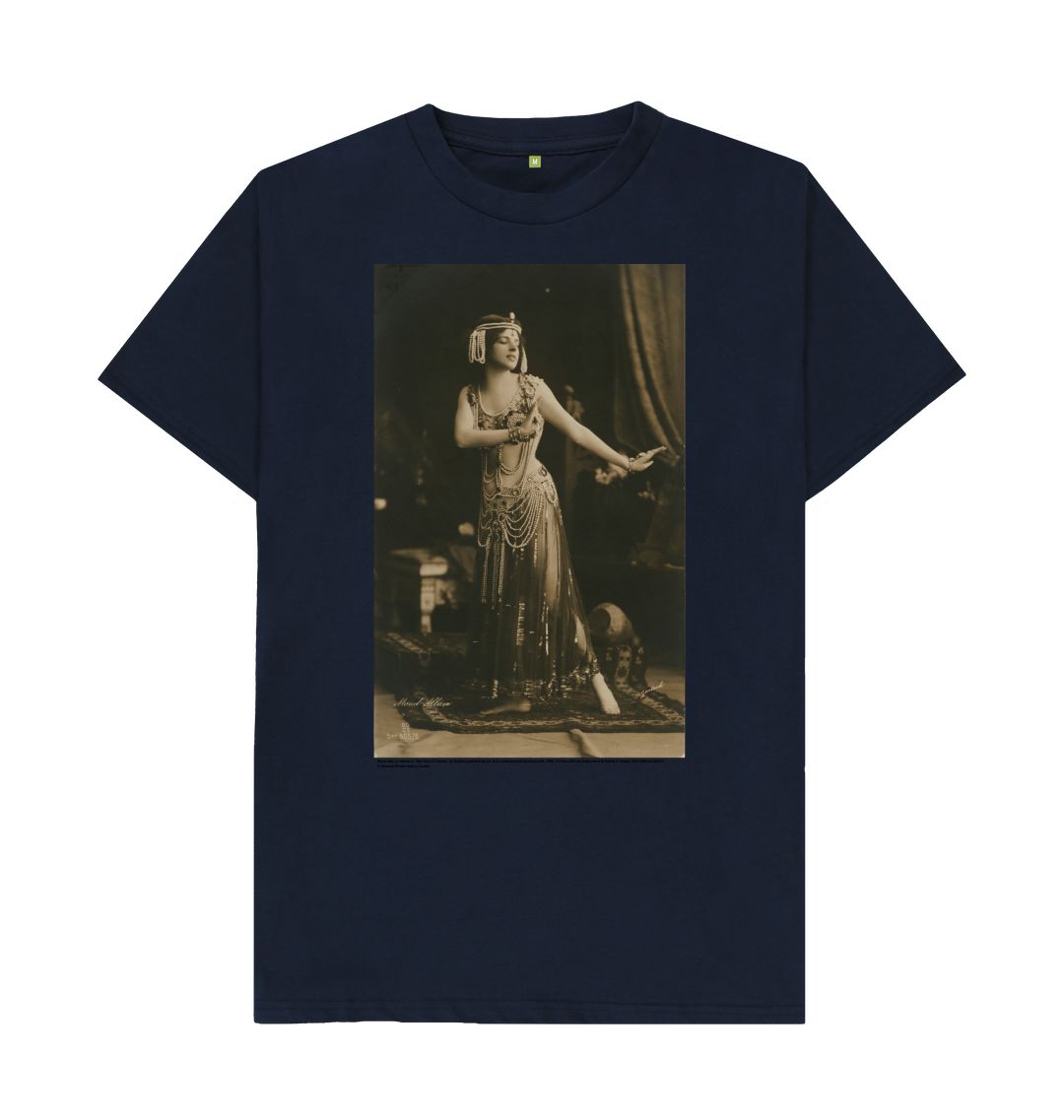 Navy blue maud allan unisex t shirt
