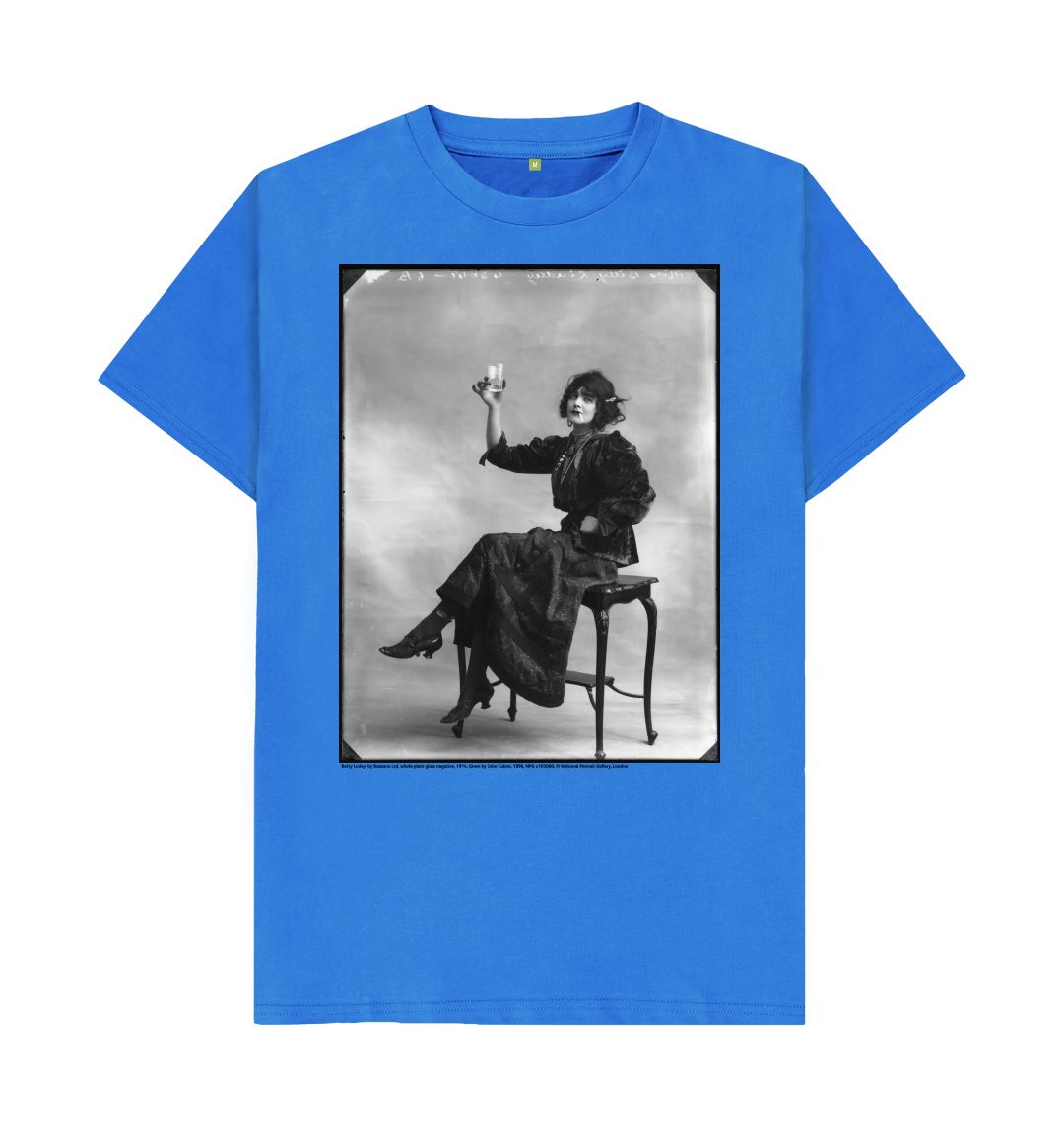 Bright blue betty linley unisex t shirt