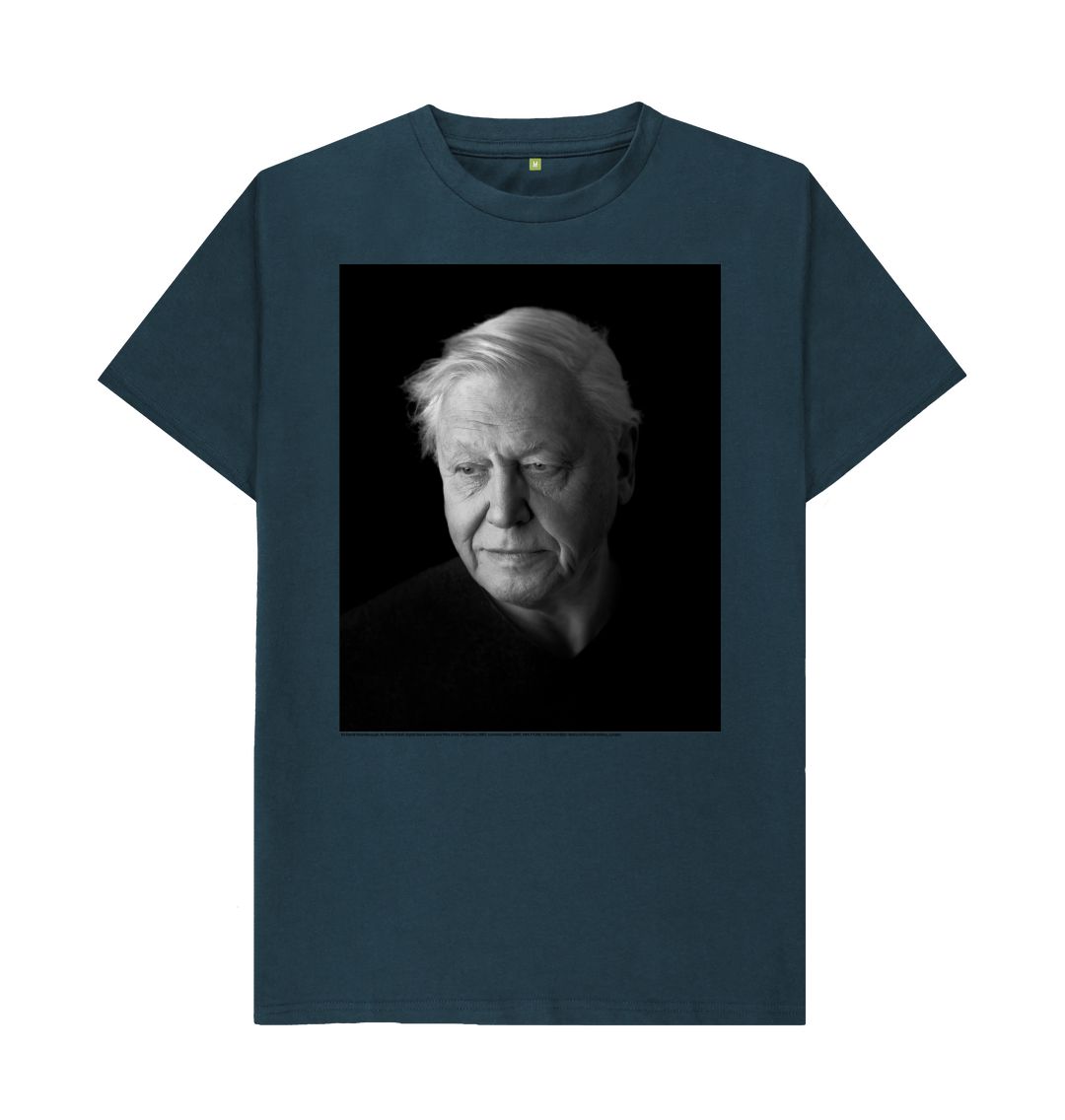 Denim blue sir david attenborough unisex t shirt
