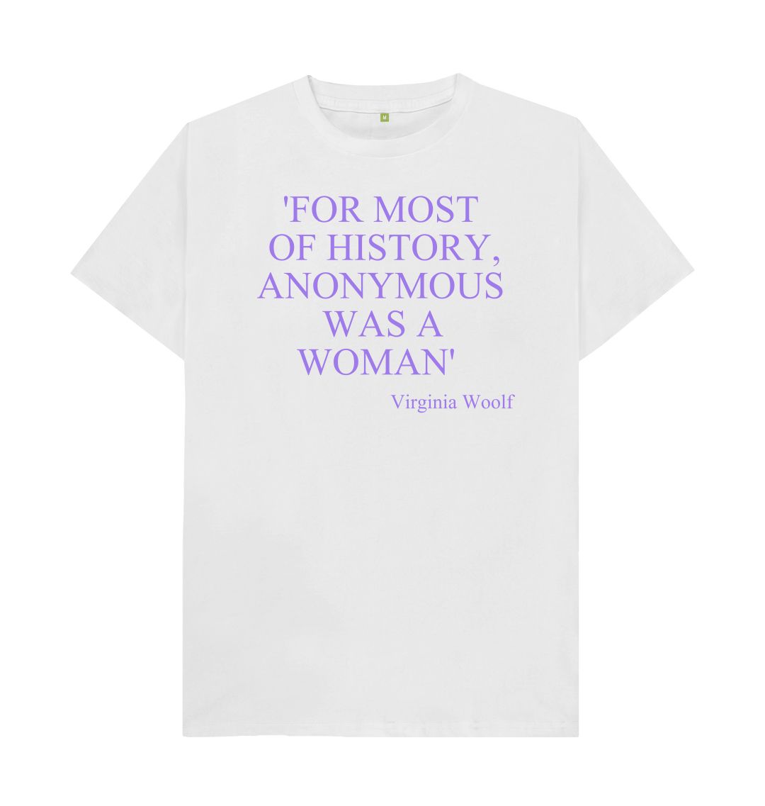 White virginia woolf quote t shirt