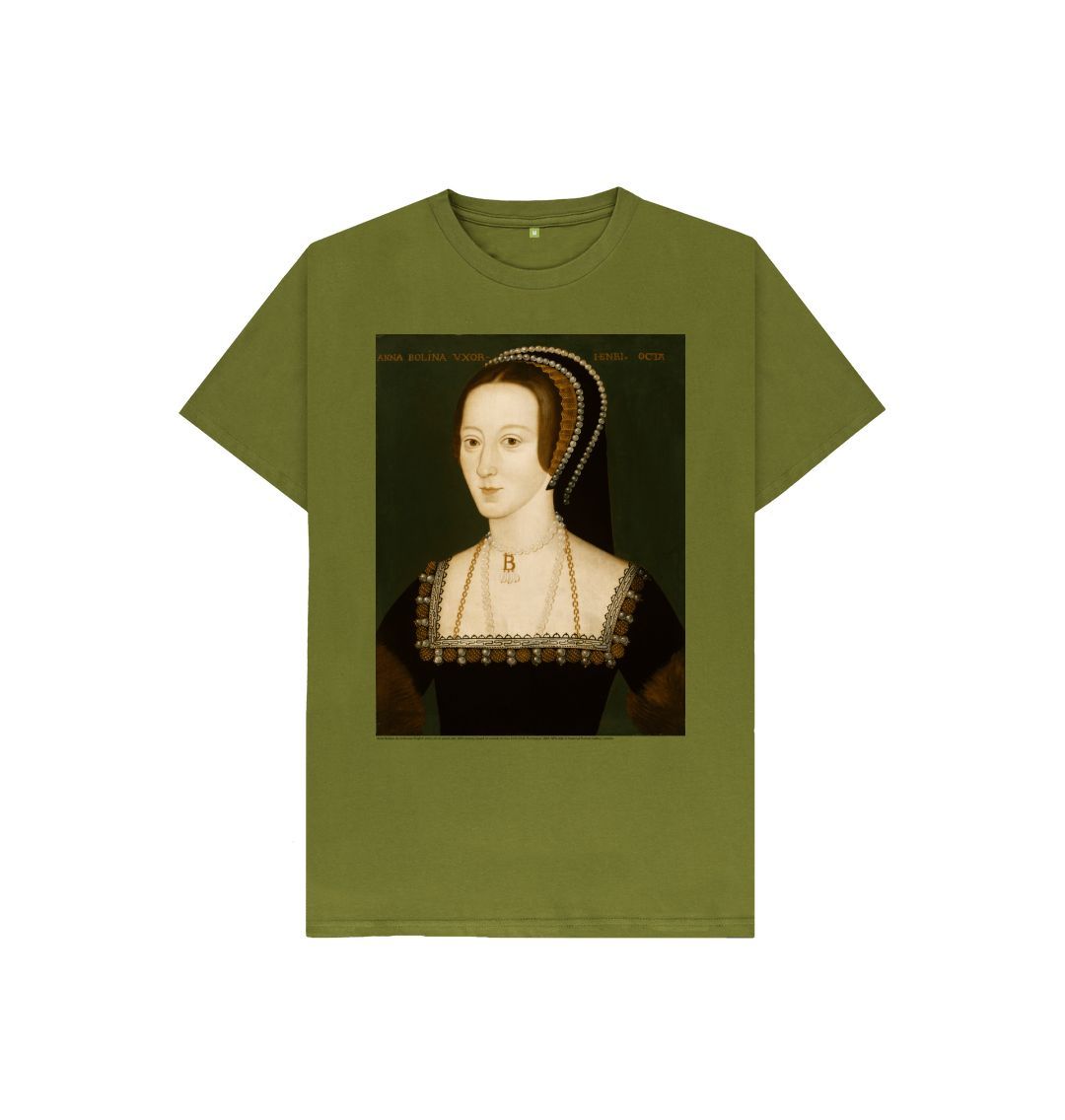 Moss green anne boleyn kids t shirt