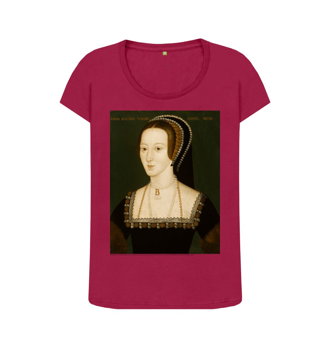Cherry anne boleyn women's scoop neck t shirt