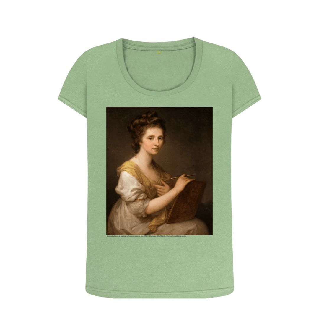 Sage angelica kauffmann women's scoop neck t shirt