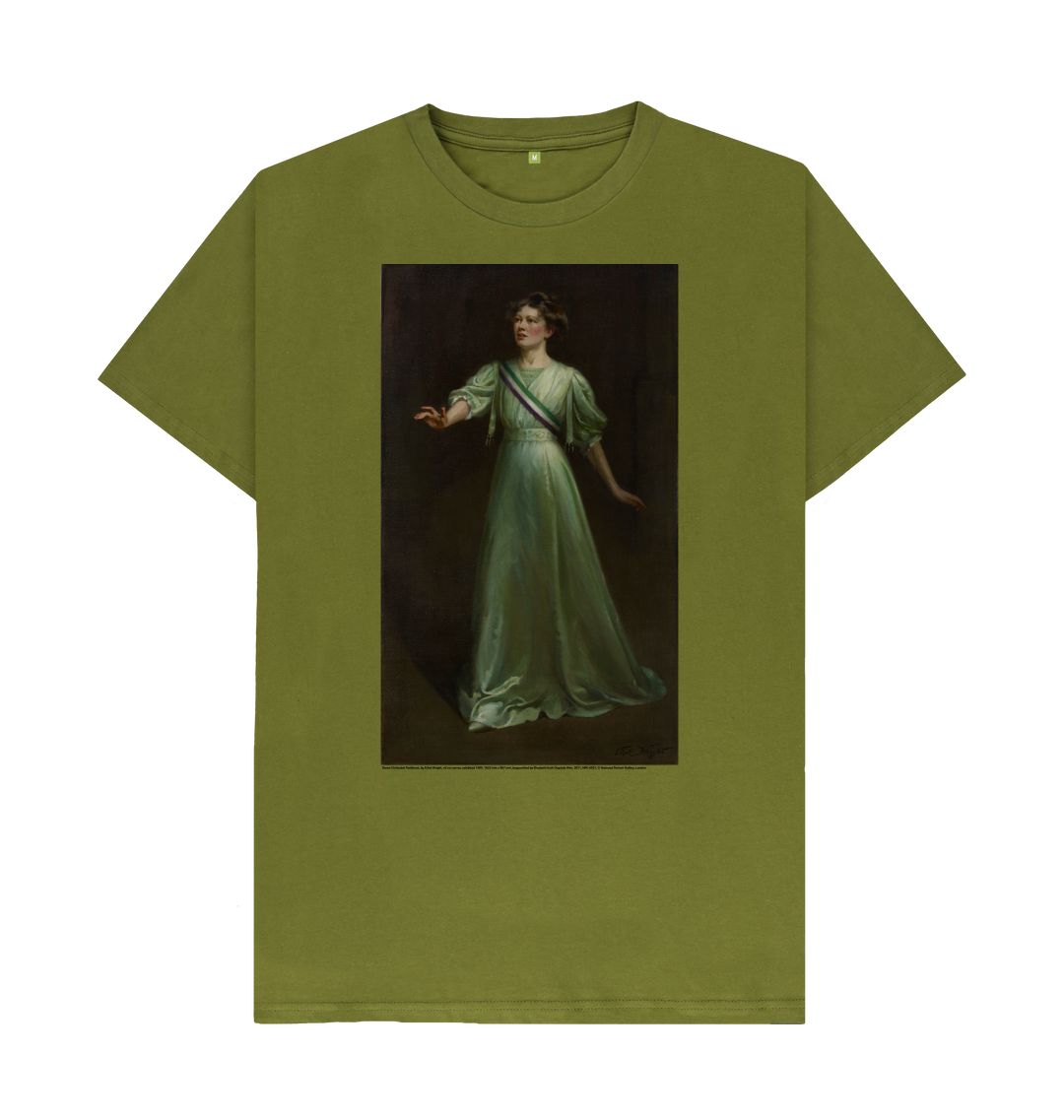 Moss green christabel pankhurst unisex t shirt