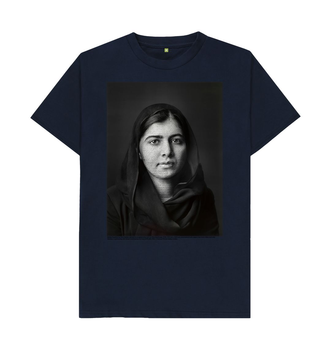 Navy blue malala yousafzai unisex t shirt