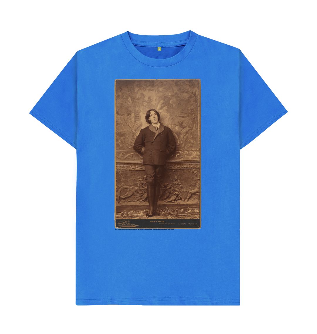 Bright blue oscar wilde unisex t shirt