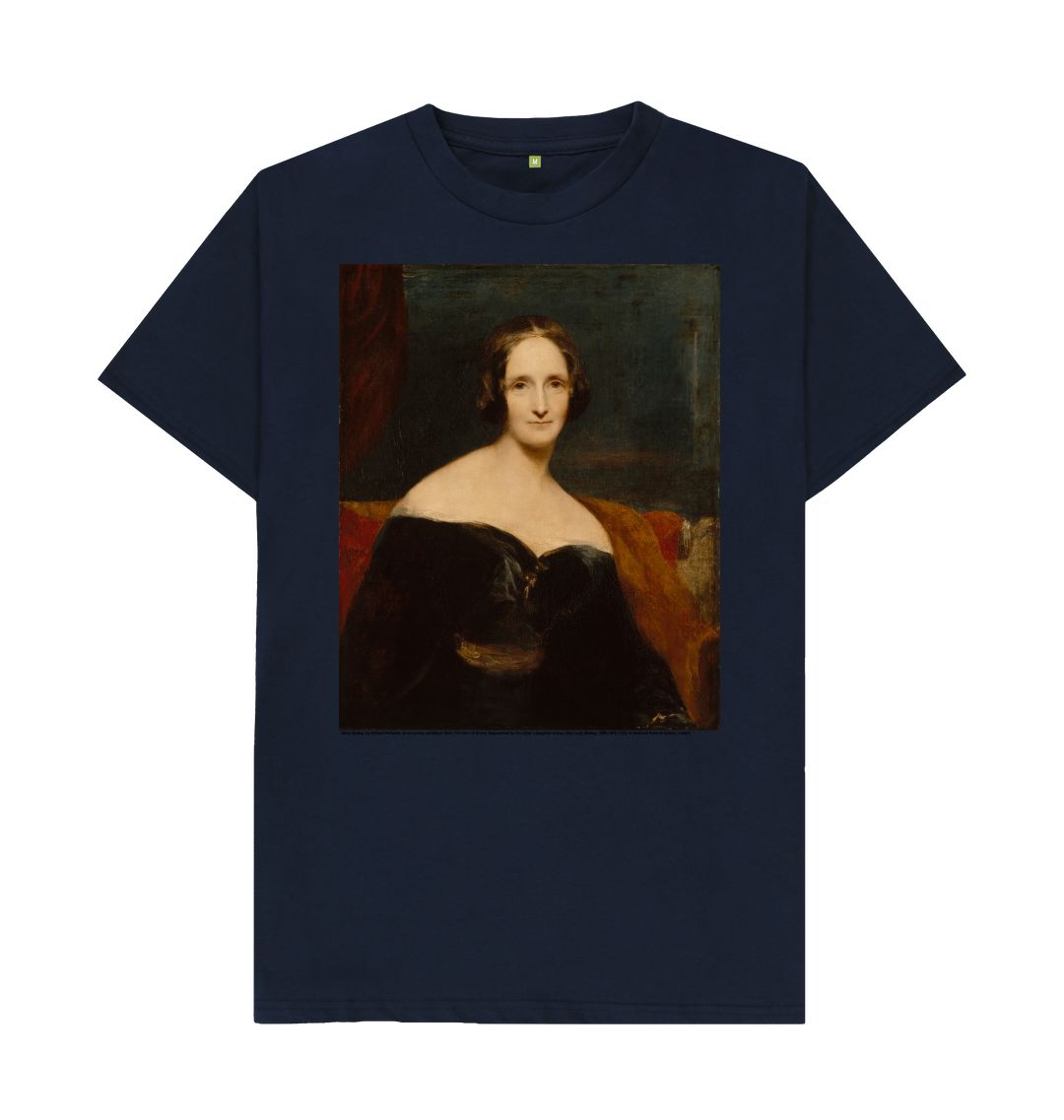 Navy blue mary shelley unisex t shirt