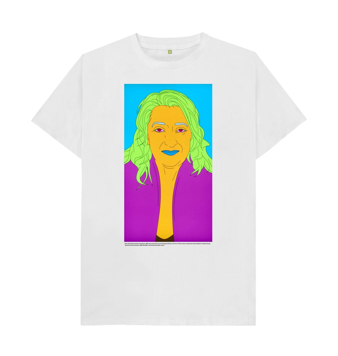 White zaha hadid unisex t shirt