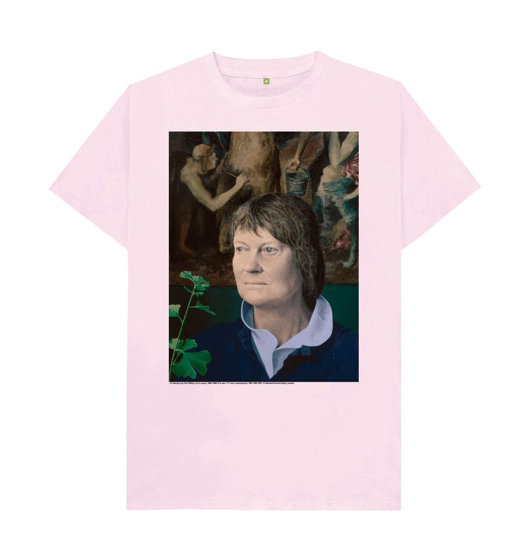 Pink iris murdoch unisex t shirt