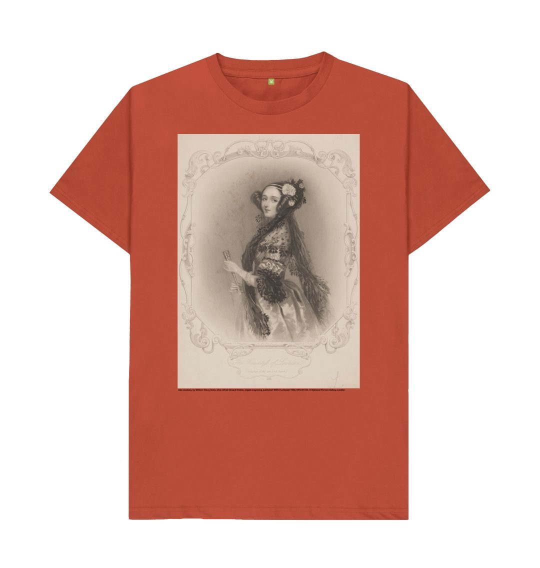 Rust ada lovelace unisex crew neck t shirt