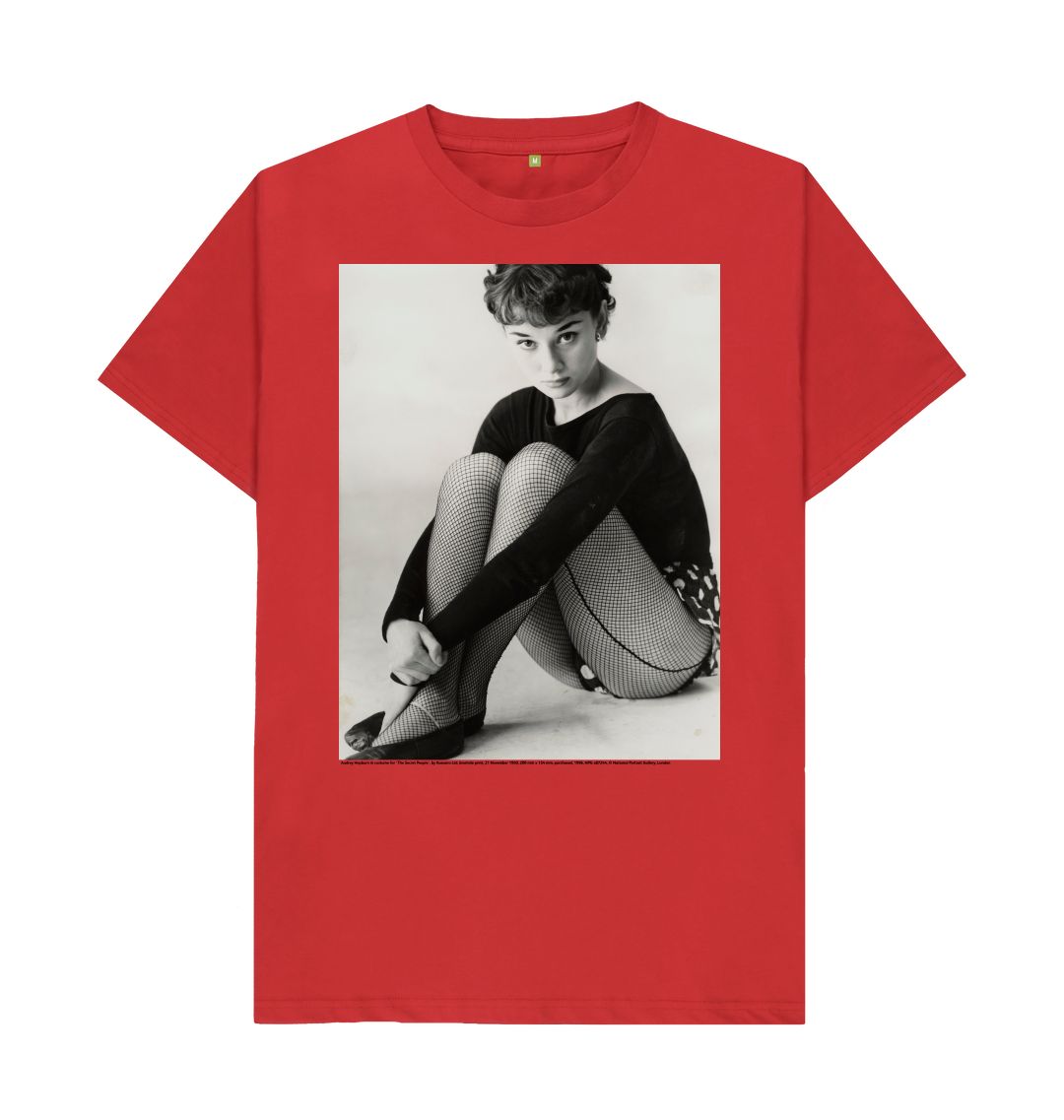 Red audrey hepburn unisex t shirt