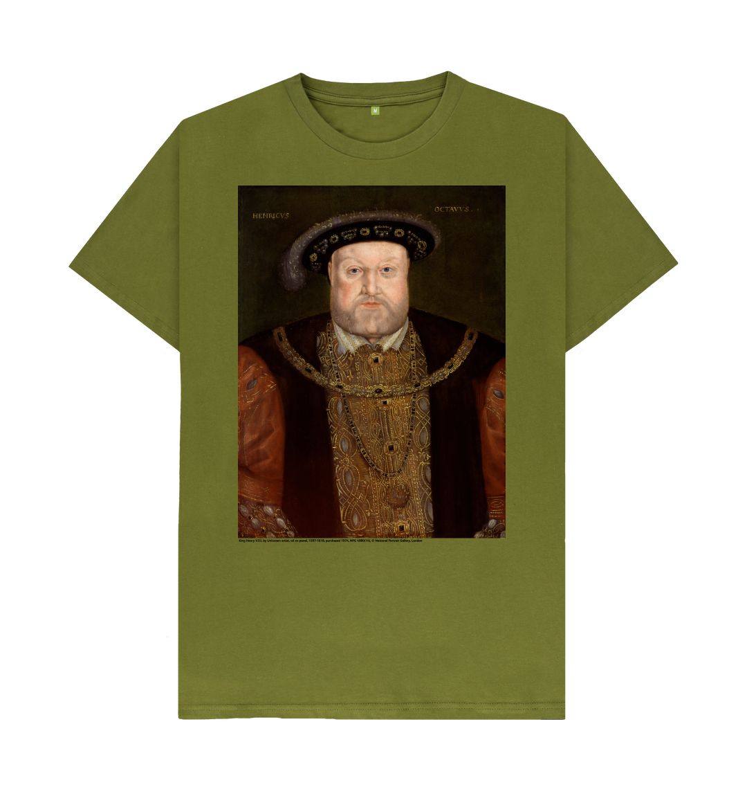 Moss green king henry viii unisex t shirt