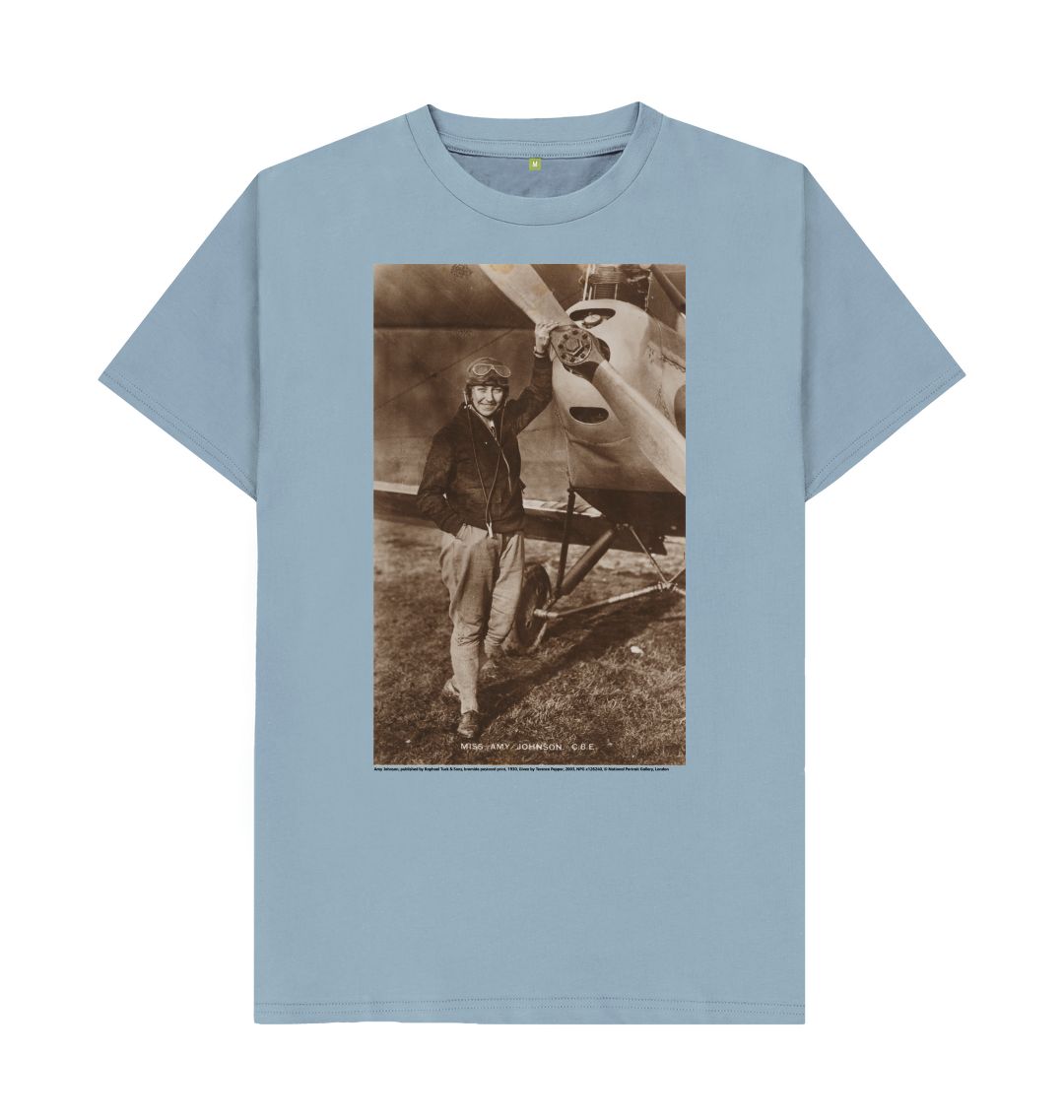 Stone blue amy johnson unisex t shirt