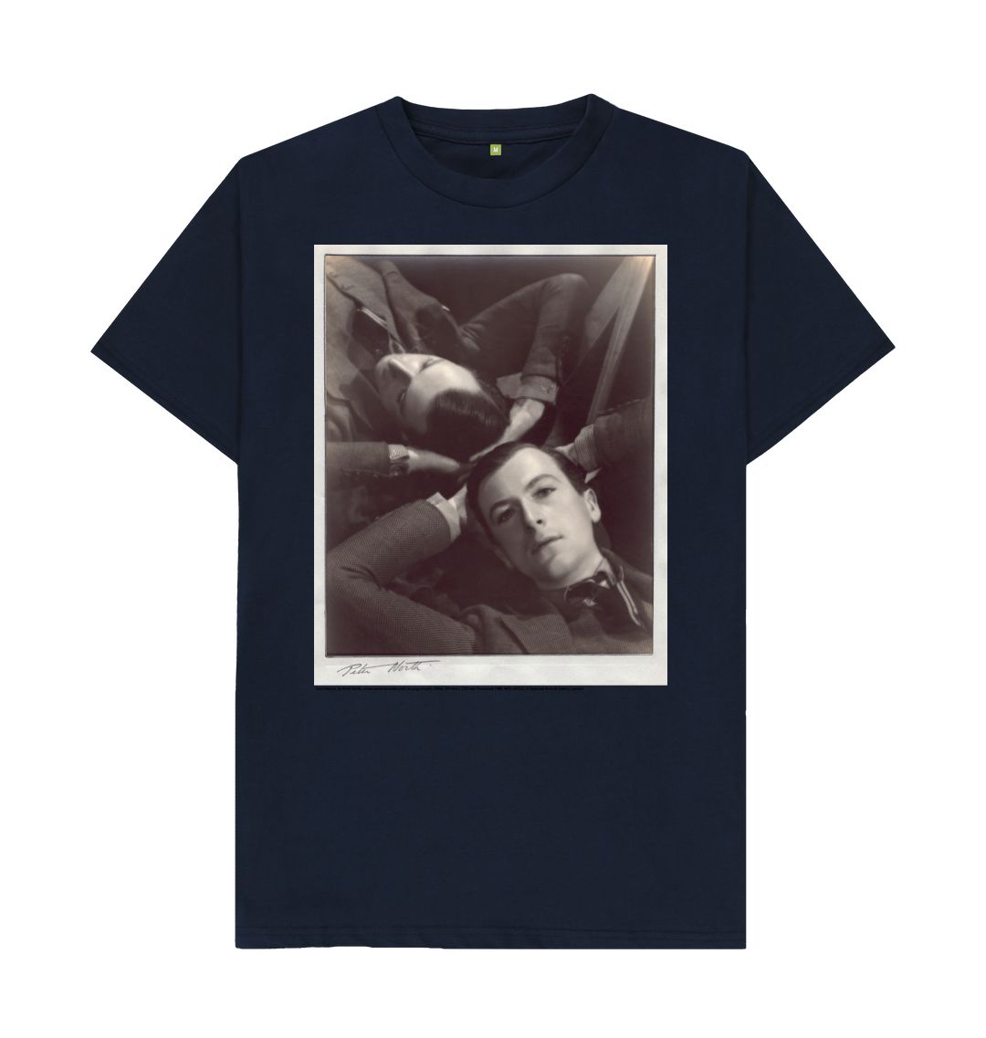 Navy blue cecil beaton unisex t shirt