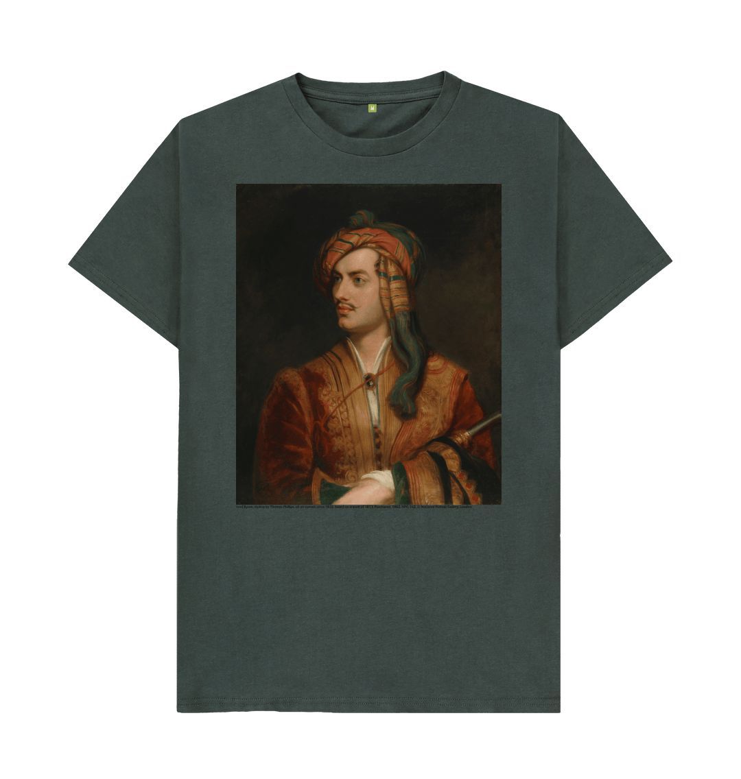 Dark grey lord byron, 1835 unisex t shirt