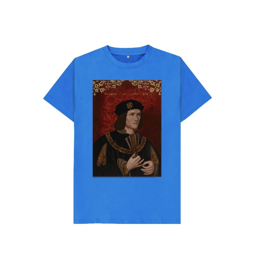 Bright blue king richard iii kids t shirt