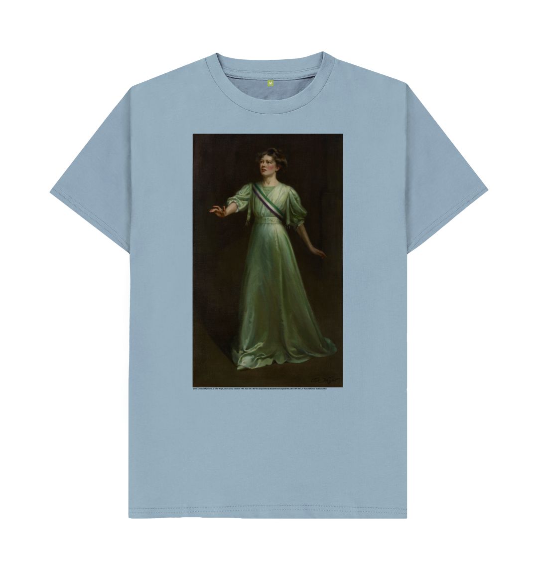 Stone blue christabel pankhurst unisex t shirt