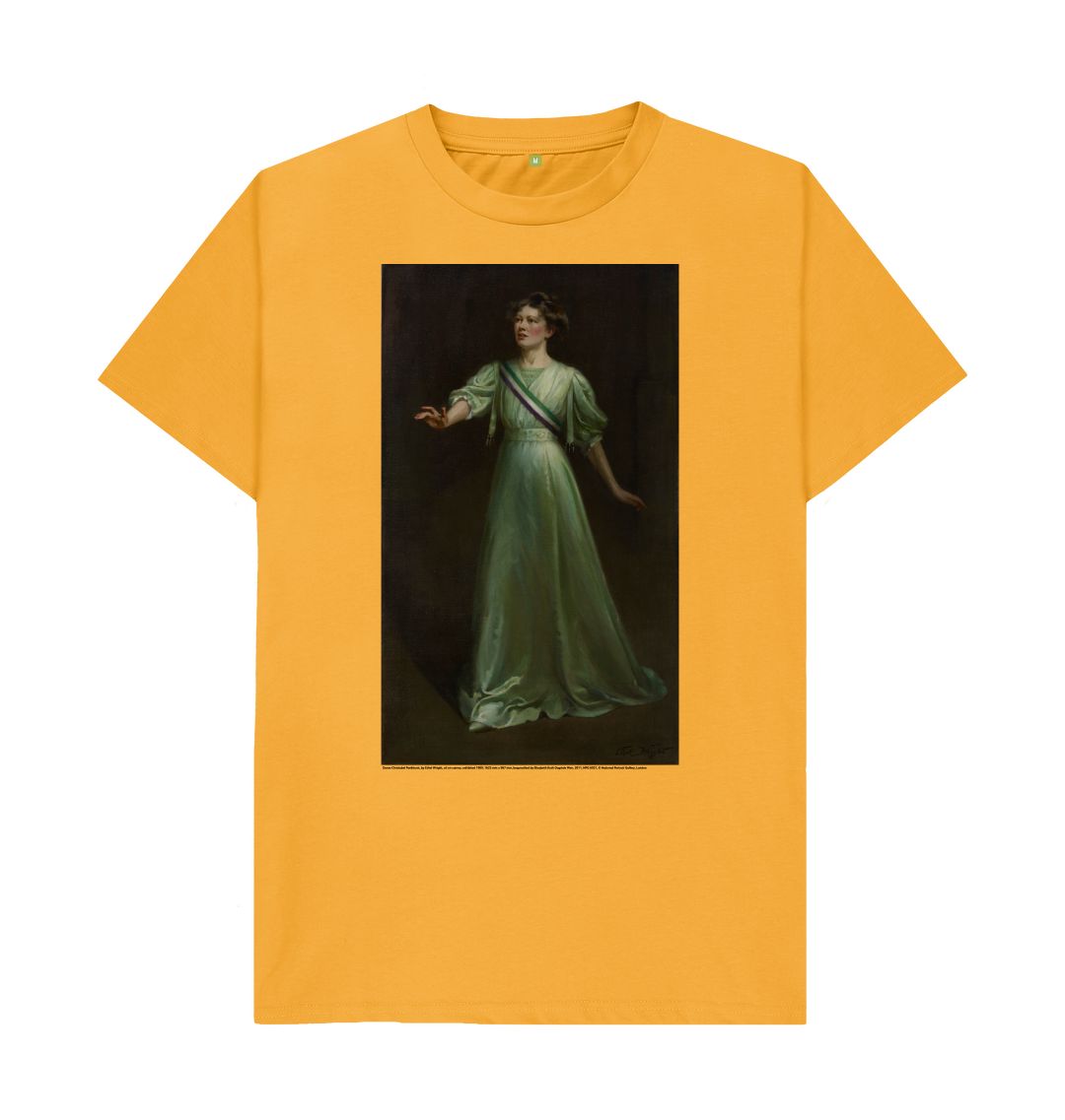 Mustard christabel pankhurst unisex t shirt