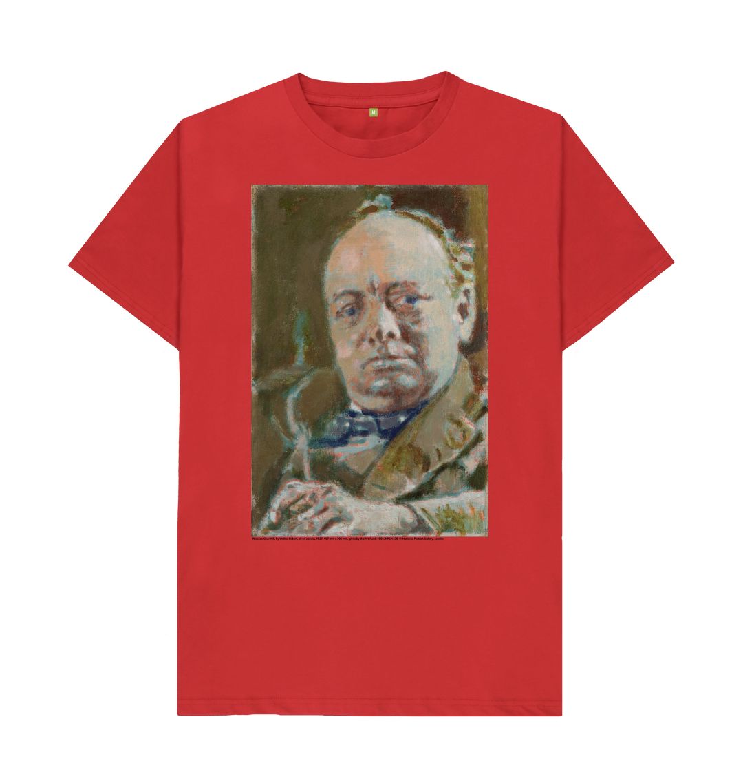 Red winston churchill unisex t shirt