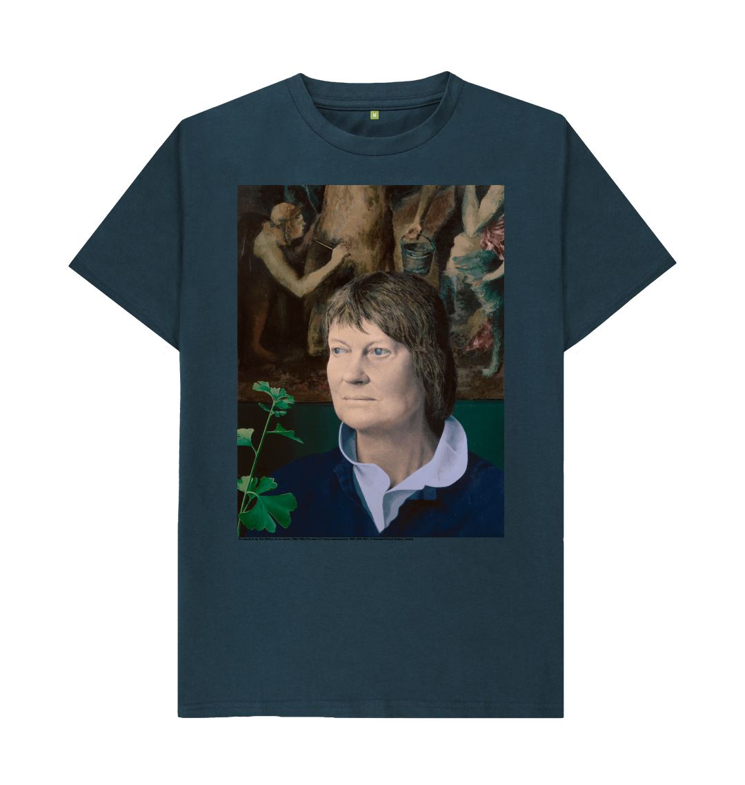 Denim blue iris murdoch unisex t shirt