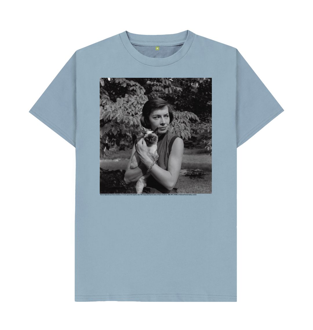Stone blue patricia highsmith unisex t shirt