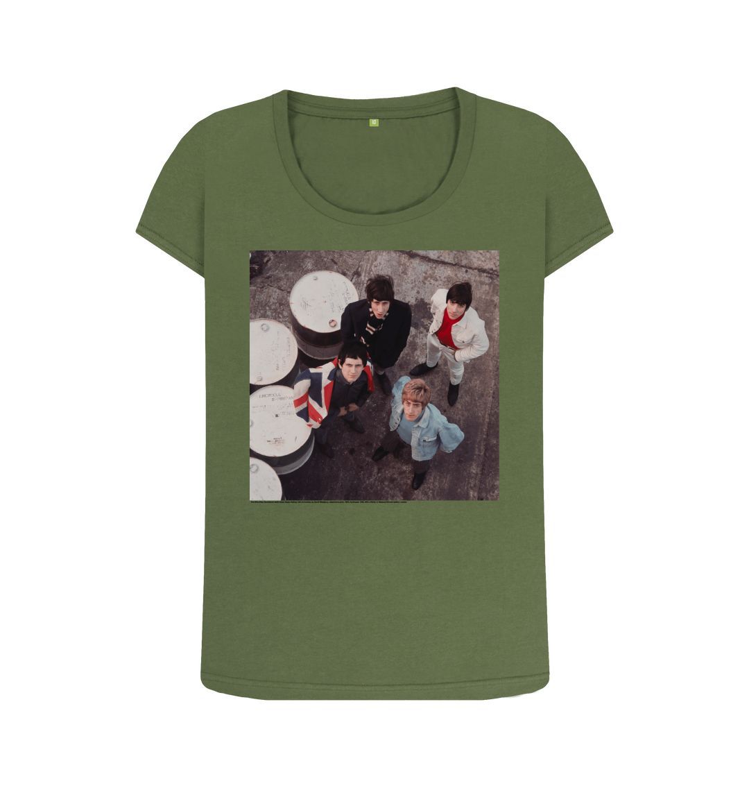 Khaki the who women's scoop neck t shirt