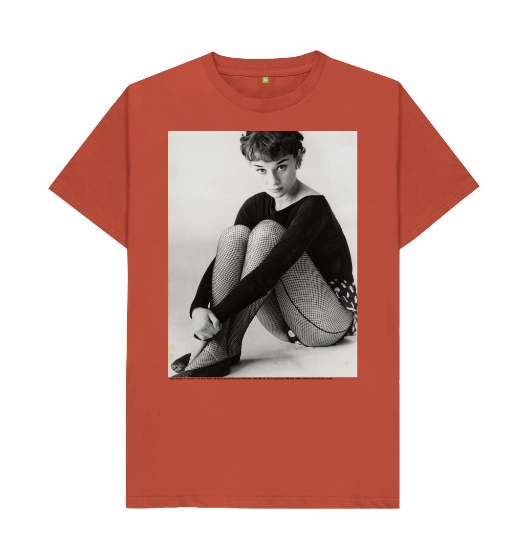 Rust audrey hepburn unisex t shirt
